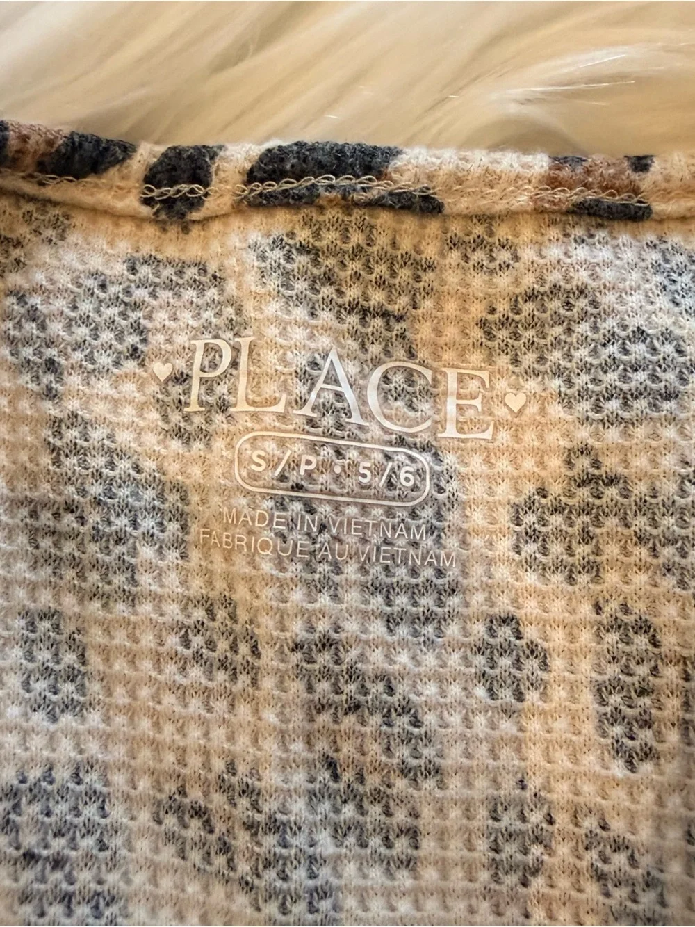 The Children's Place Leopard Print Long Sleeve Dress - Tan & Black